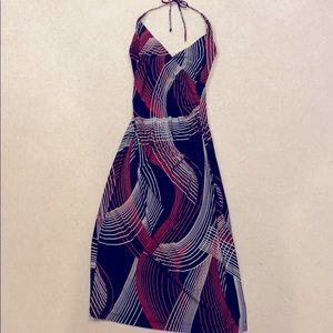 Sexy Swirl Striped Cocktail Dress